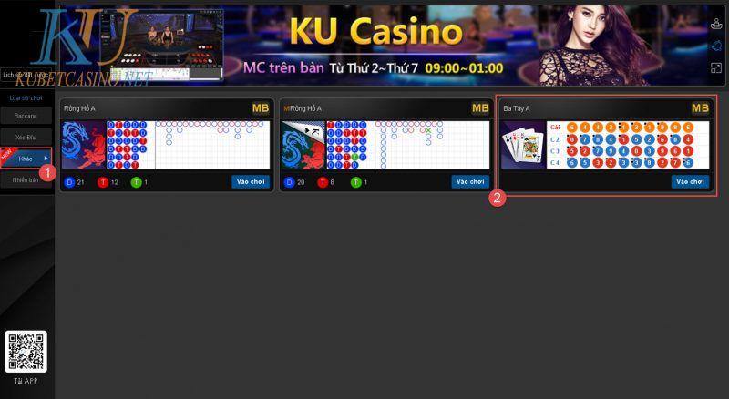 ba tay tren kubetcasino.net 1 min